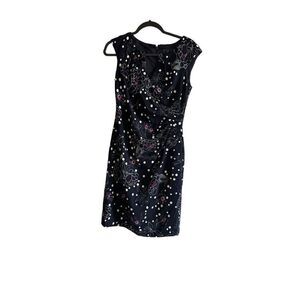 Adrianna Papell dress floral Women’s Sz 4 Sleeveless V Neck